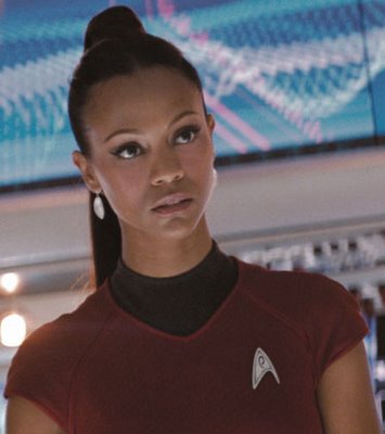 Sexy Stuff on Zoe Saldana As Uhura  Hot Chicks Speak Klingon Too