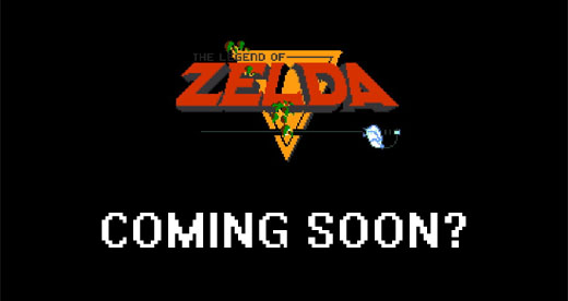 Legend of Zelda Title Screen 8-bit