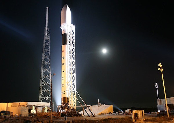 SpaceX Falcon on the Launchpad