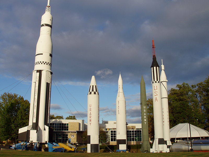 Rockets at the Space and Rocket Center in Huntsville